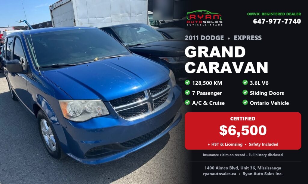 2011 Dodge Grand Caravan Express – Certified